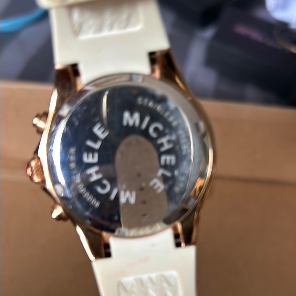 Michele Women's Watch - Rosegold and White - Picture 8 of 12